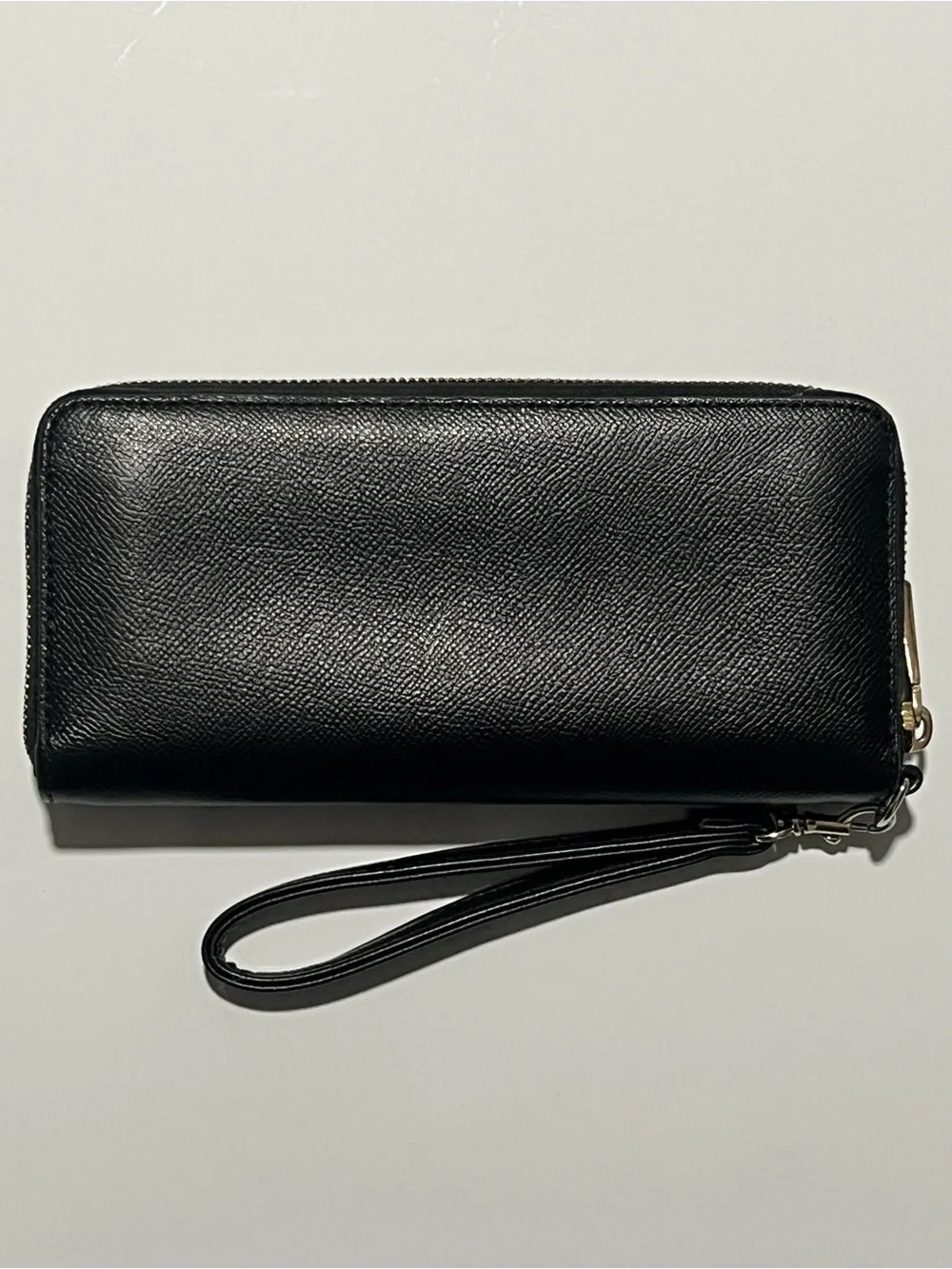 Michael Kors Jet Set Travel Large Black Leather Continental Wristlet Wallet